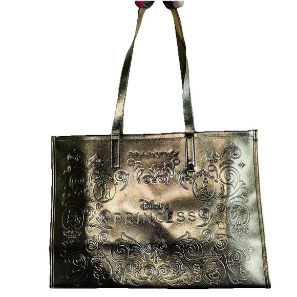Bath & Body Works Disney Princess Gold Tote Bag Limited Edition '25 Nwot Handbag - Picture 1 of 8